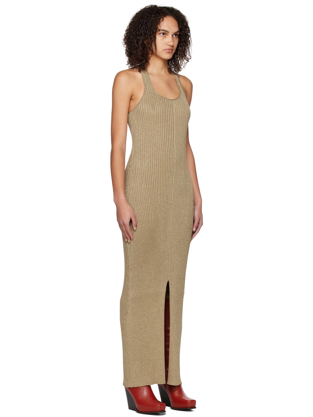 Gold Sparkle Maxi Dress - 2