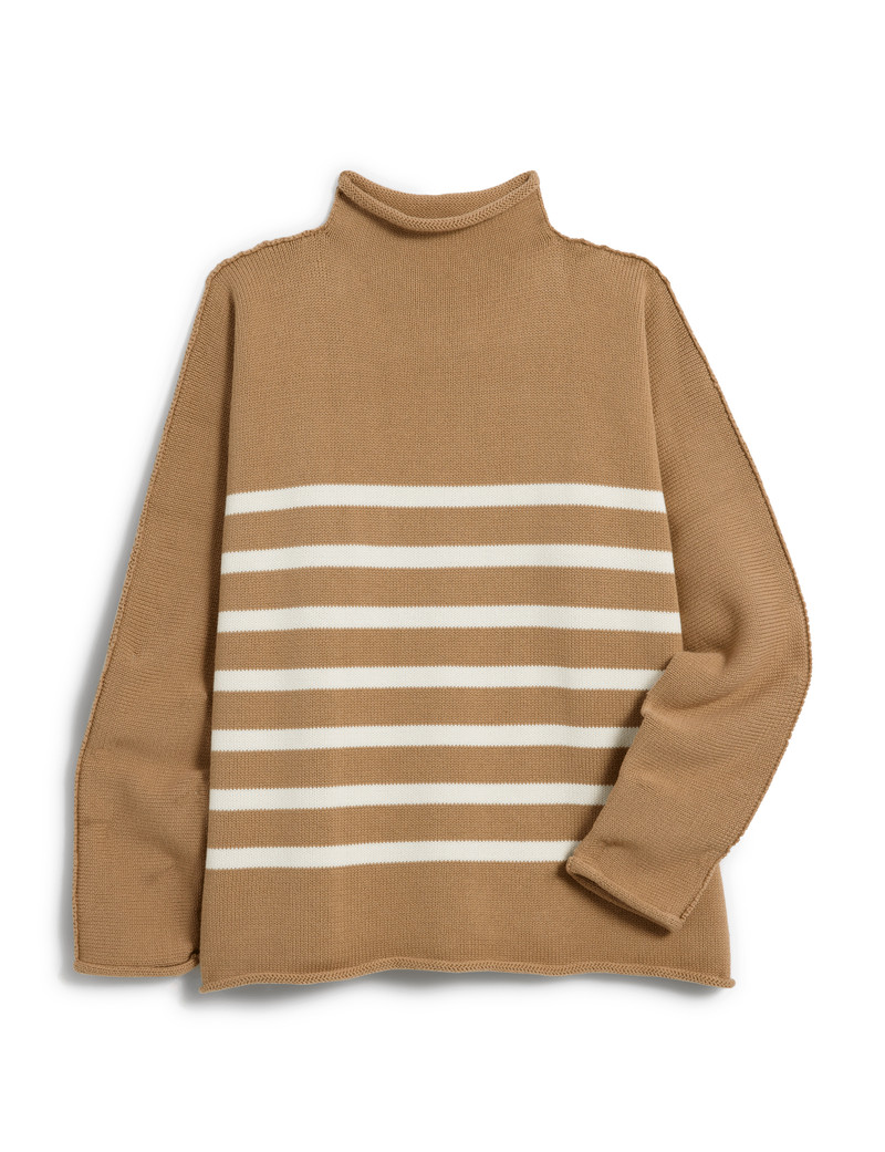 Rolled Funnel Neck Sweater 1