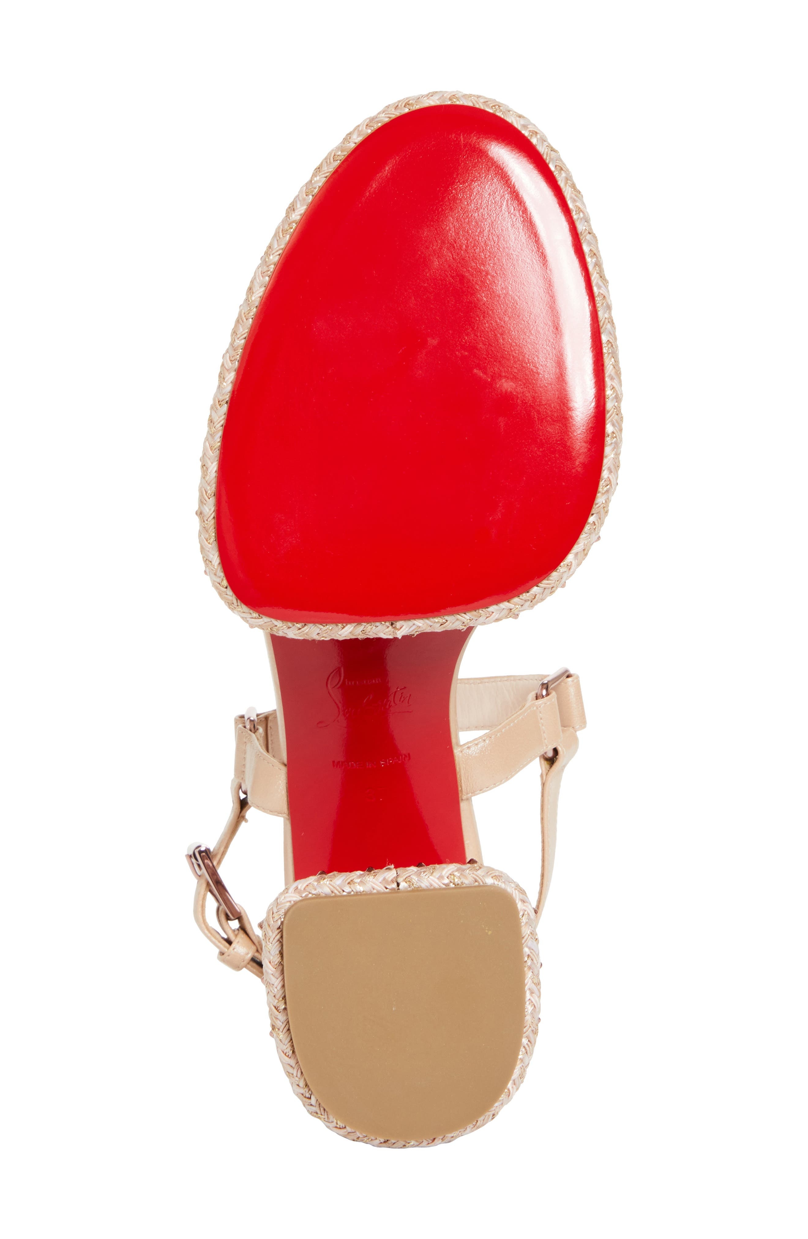 Christian Louboutin Superaclou Espadrille Sandal in Leche/Lin Leche at Nordstrom - 6