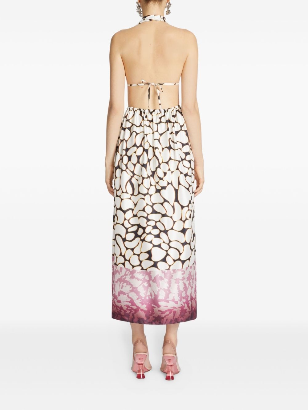 abstract-print maxi dress - 4
