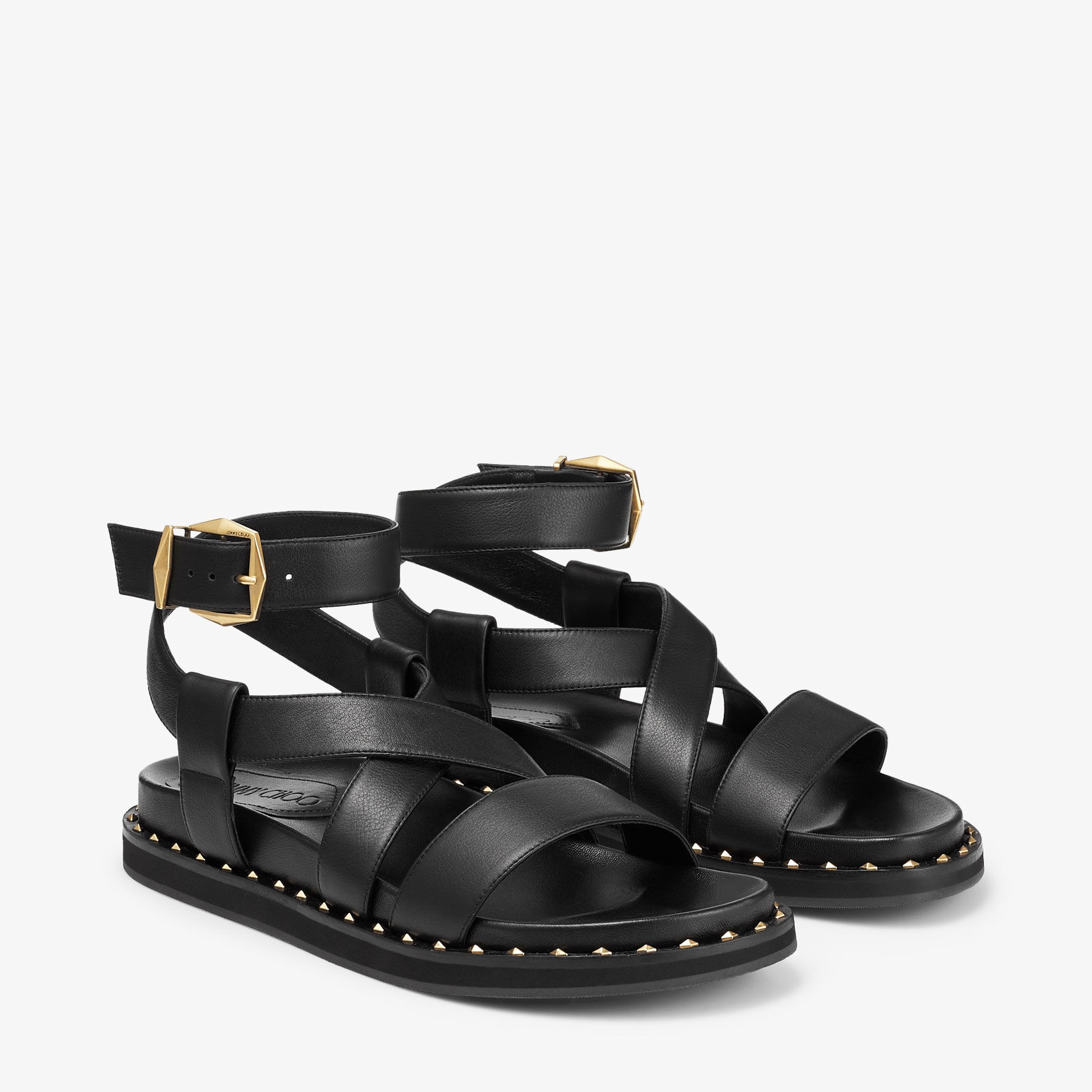 Blaise Flat
Black Leather Sandals - 3