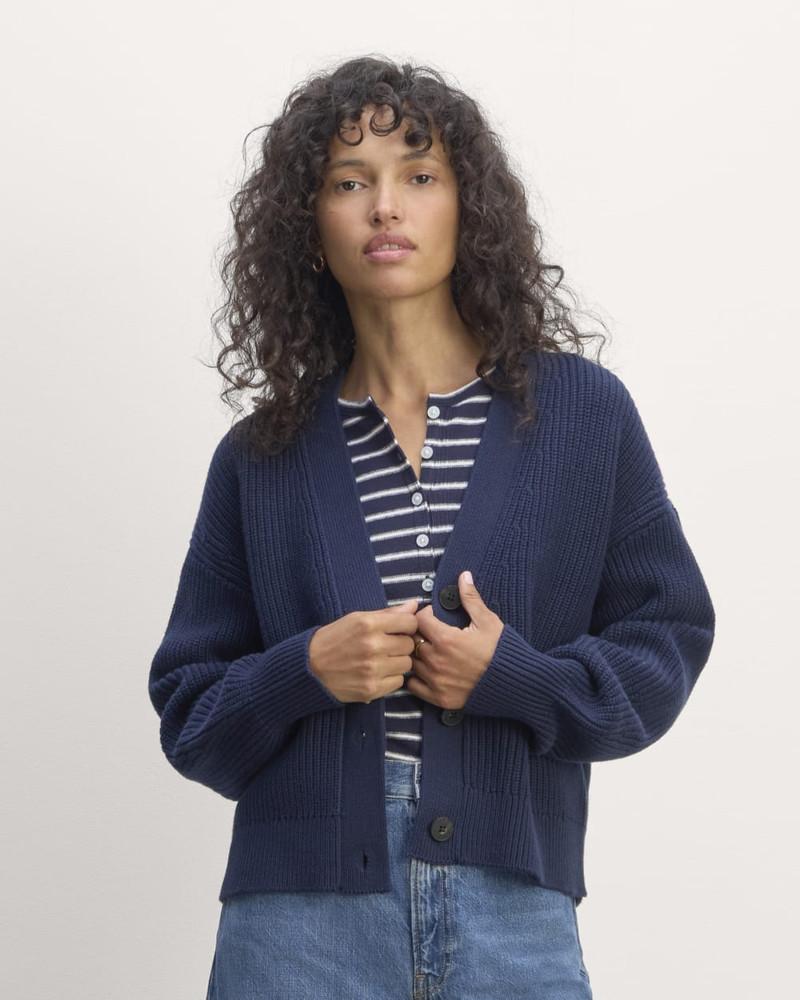 THE BOXY CARDIGAN IN EVERYDAY COTTON - 1