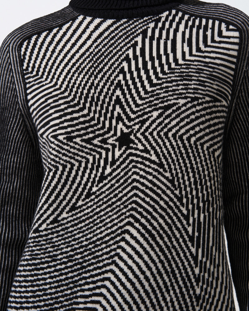 Star Merino Wool Turtleneck Sweater 4
