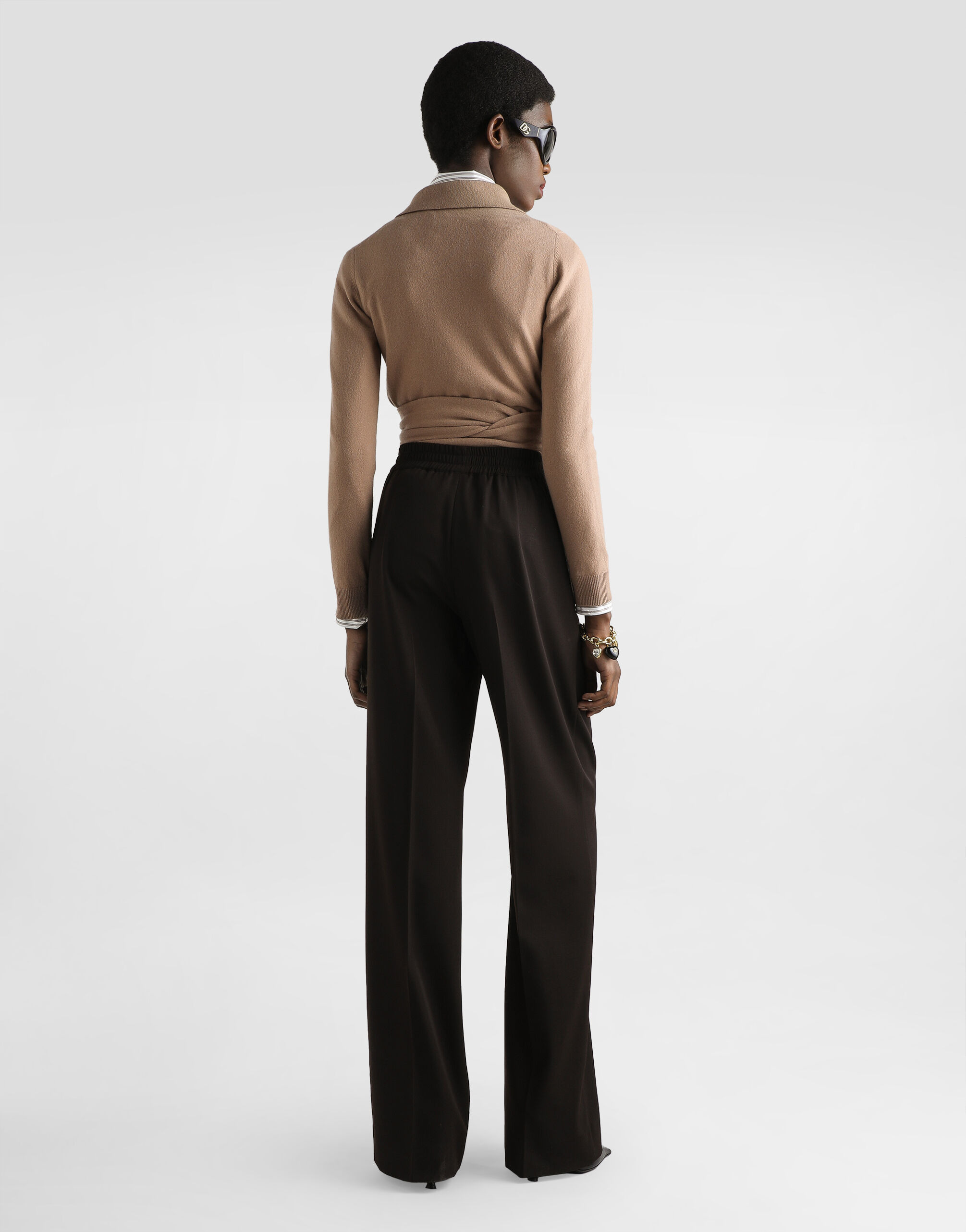 Silk shirt with striped print - 5