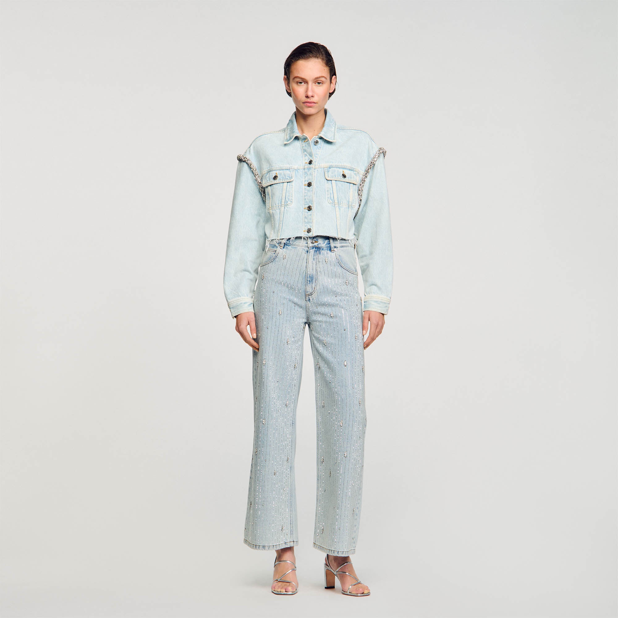 CROPPED DENIM JACKET - 3