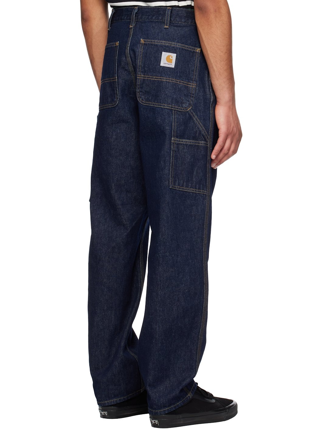Blue Single Knee Jeans - 3
