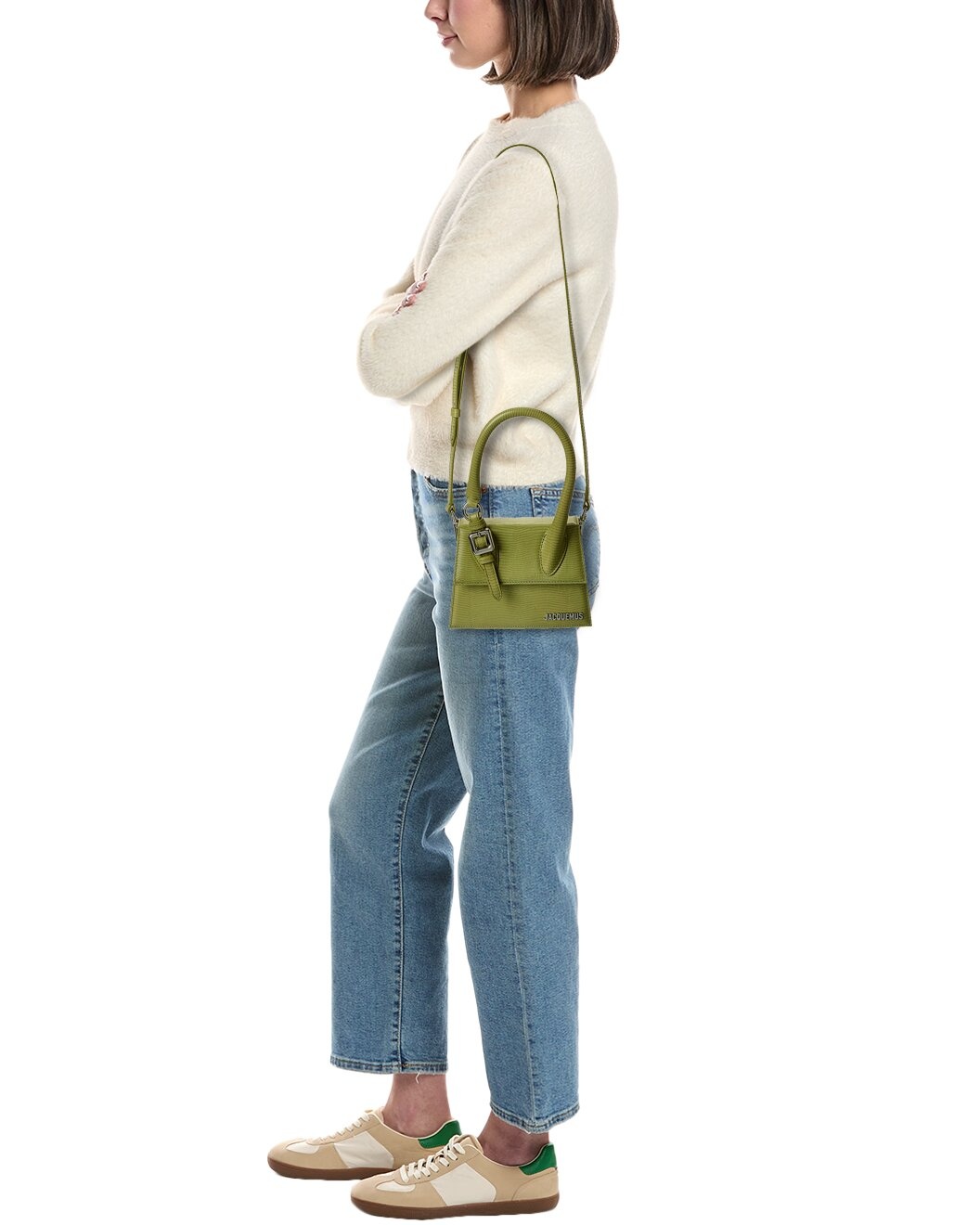 Jacquemus The Chiquito Medium Lizard-Embossed Leather Shoulder Bag - 4