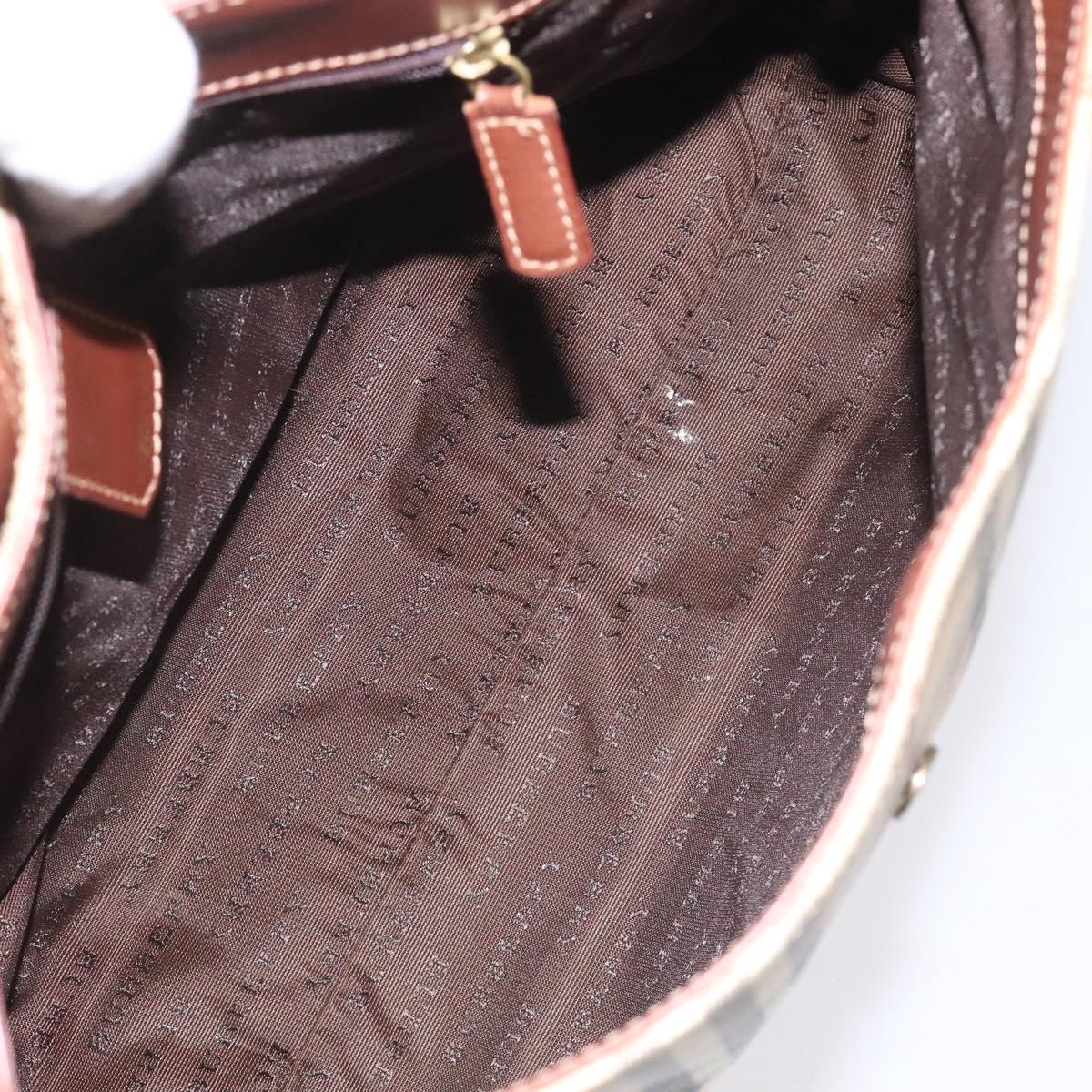 Burberry Nova Check Shoulder Bag Pvc Beige - 11