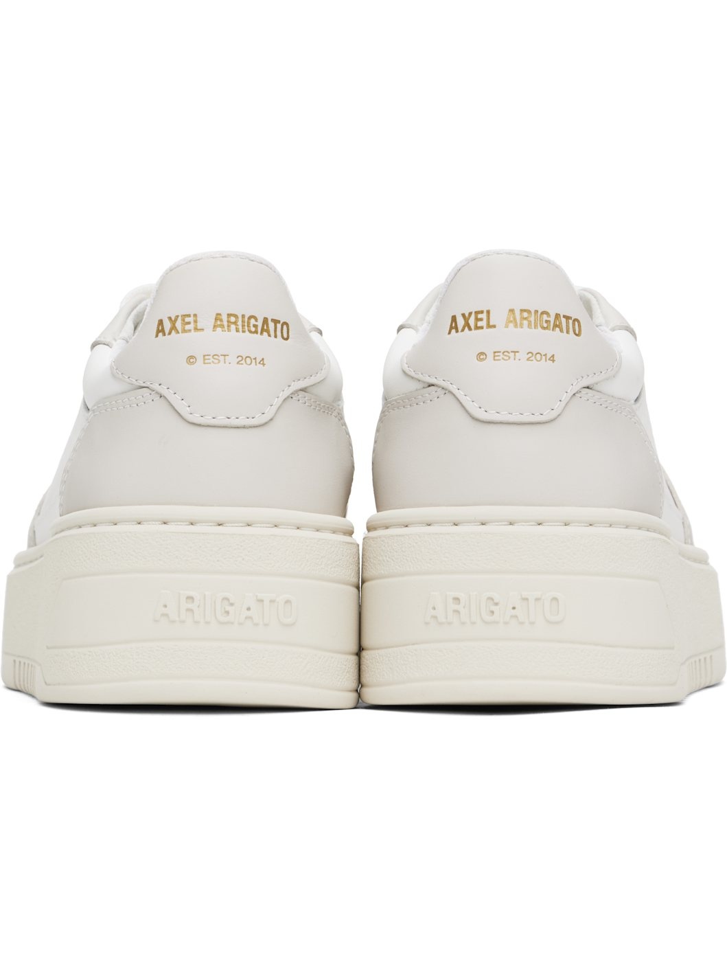 White & Taupe Orbit Neo Sneakers - 2