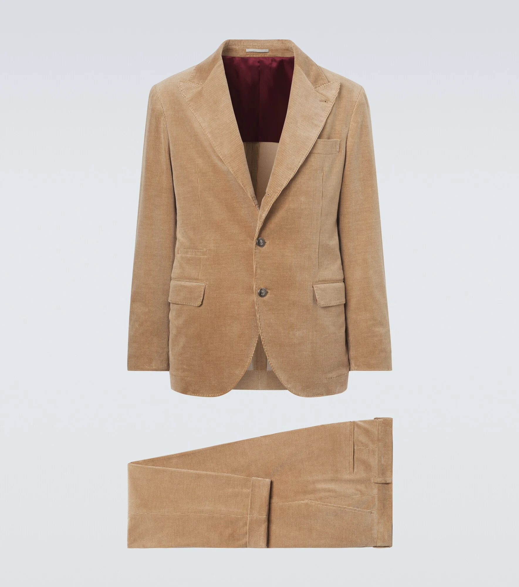 Cotton and cashmere corduroy suit - 1
