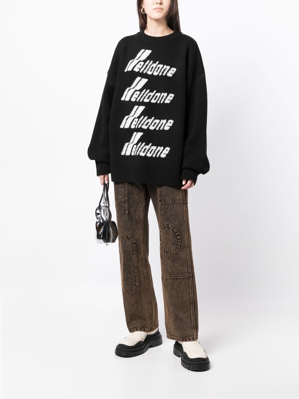 logo-embroidered jumper - 2