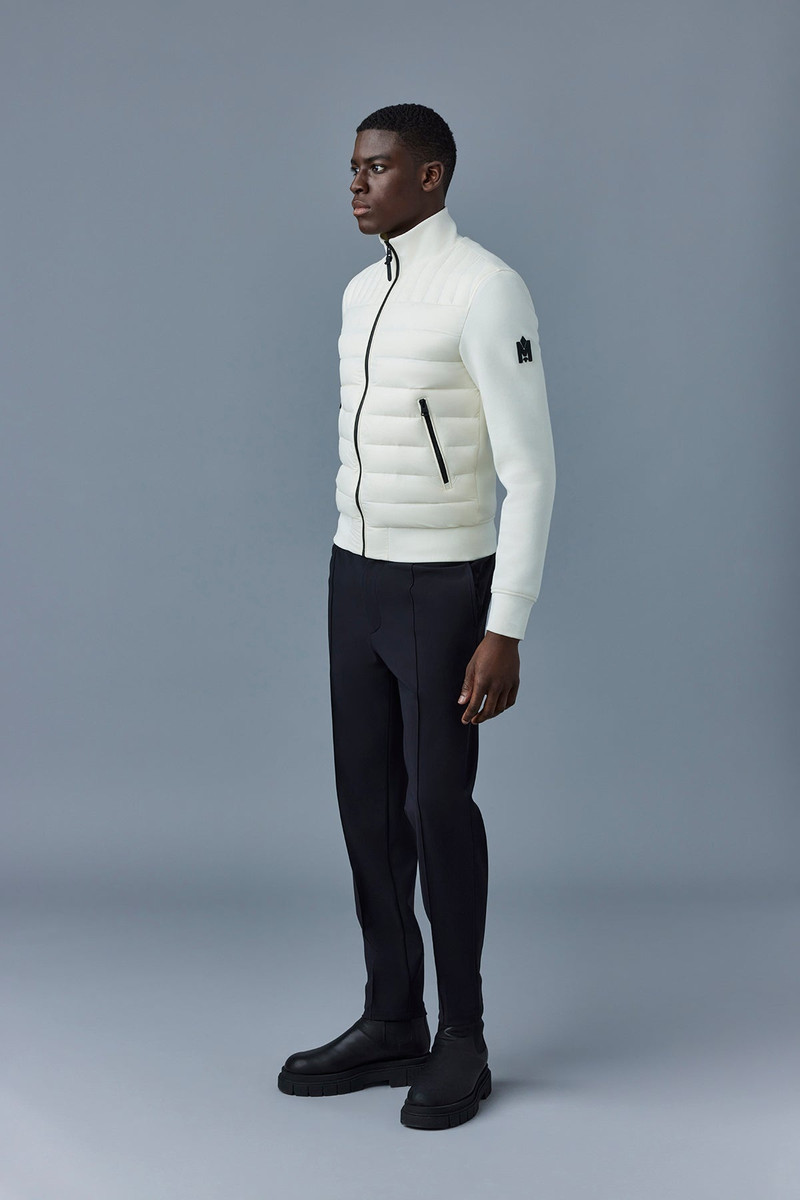 MACKAGE COLLIN Mixed media bomber jacket outlook