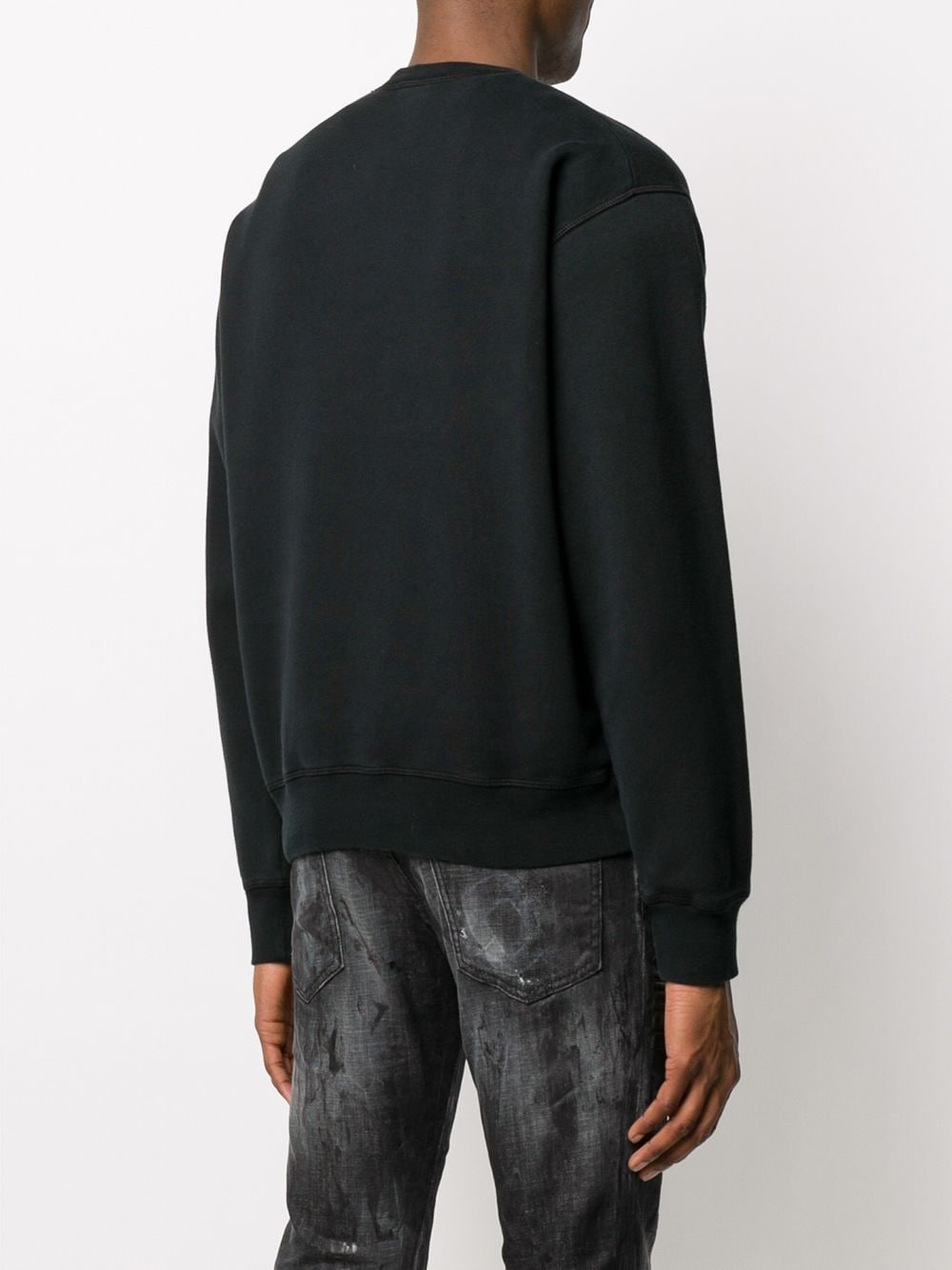 ICON-PRINT CREW NECK SWEATSHIRT - 4