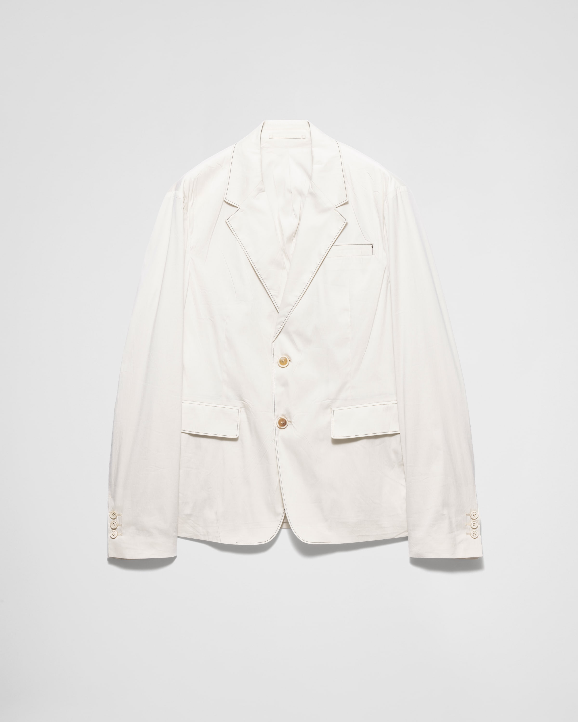 Prada Single-breasted cotton jacket | REVERSIBLE