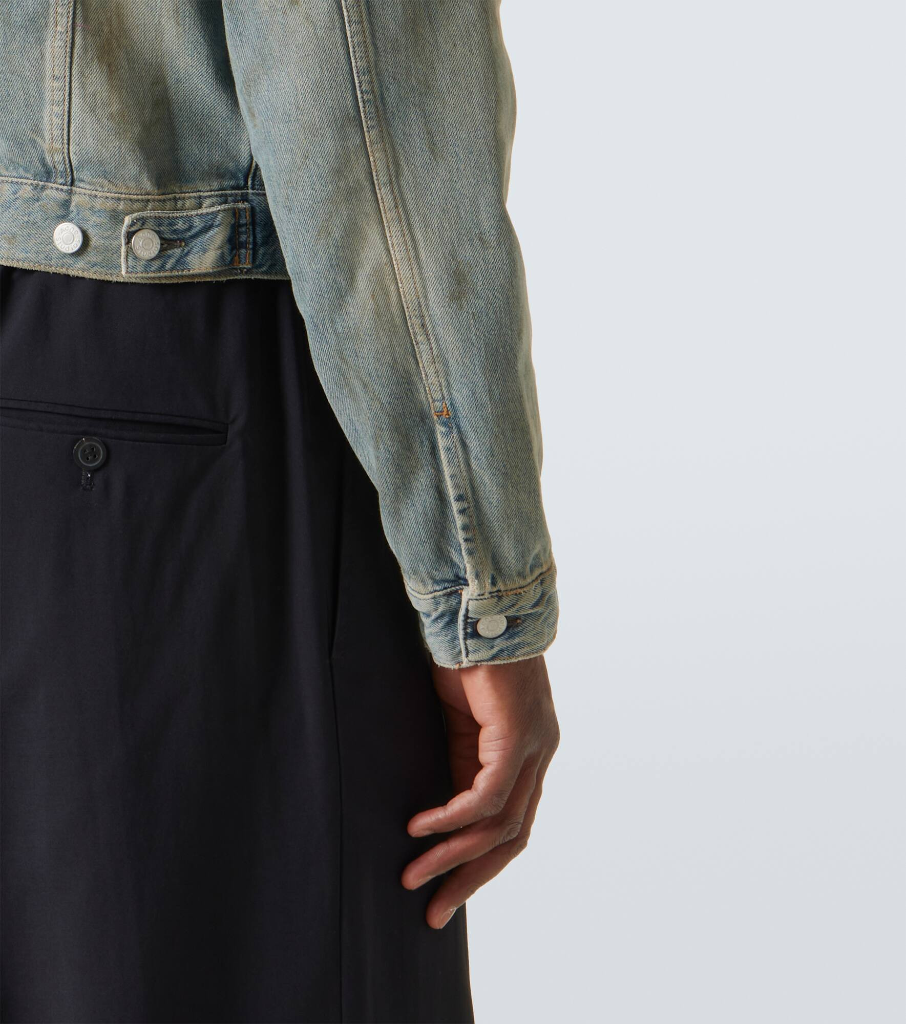Hooded denim jacket - 7