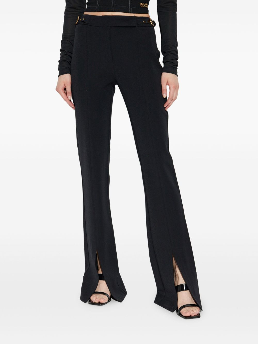 buckle-fastening trousers - 3