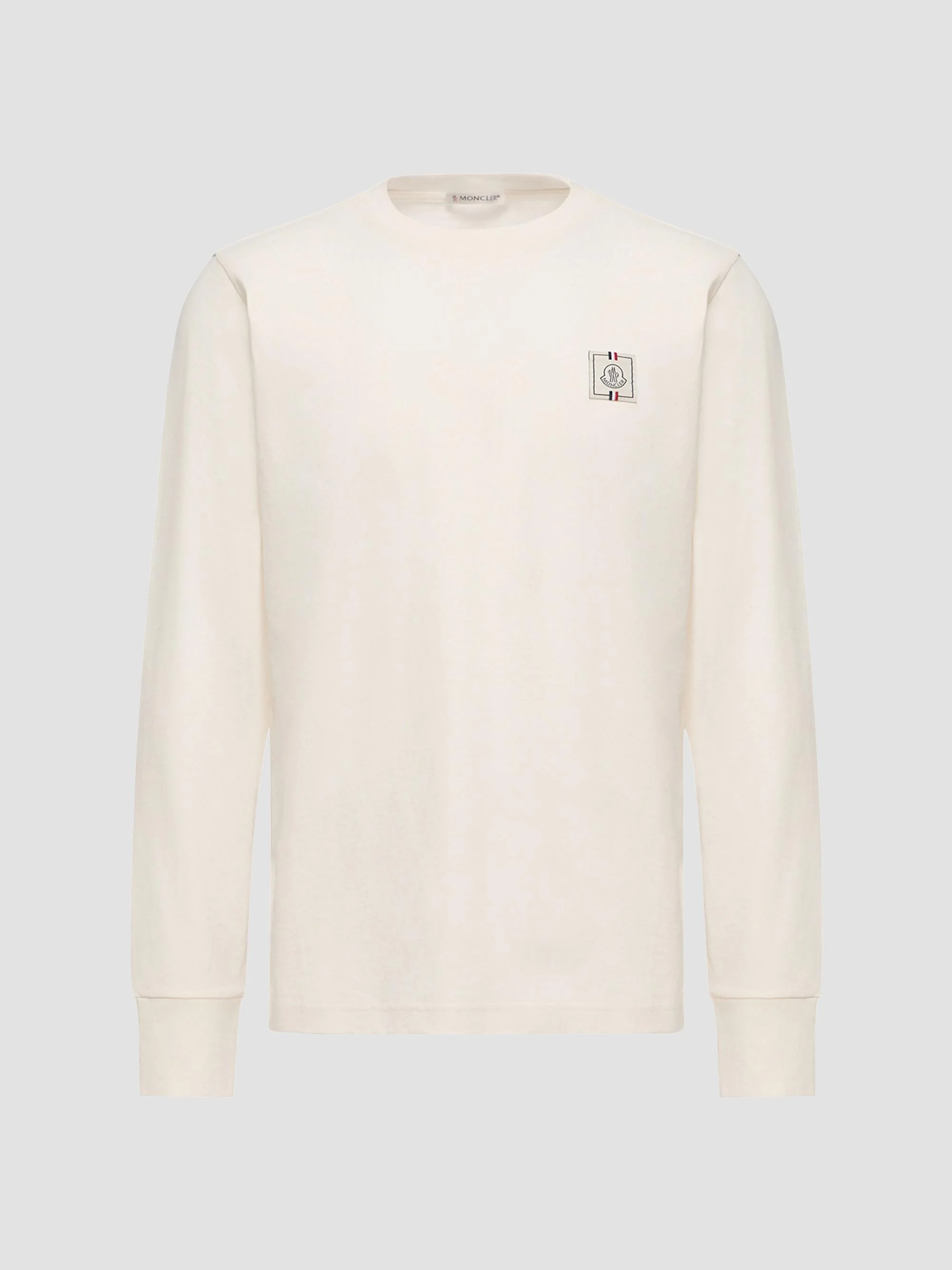 Men's Crewneck T-Shirt in Cotton - Off White - 1