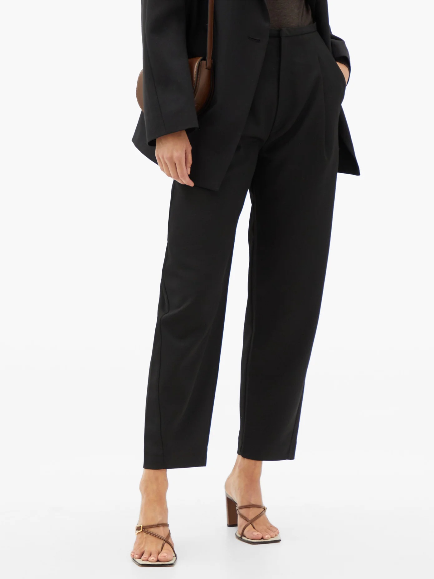 Lumio cropped twill trousers - 6