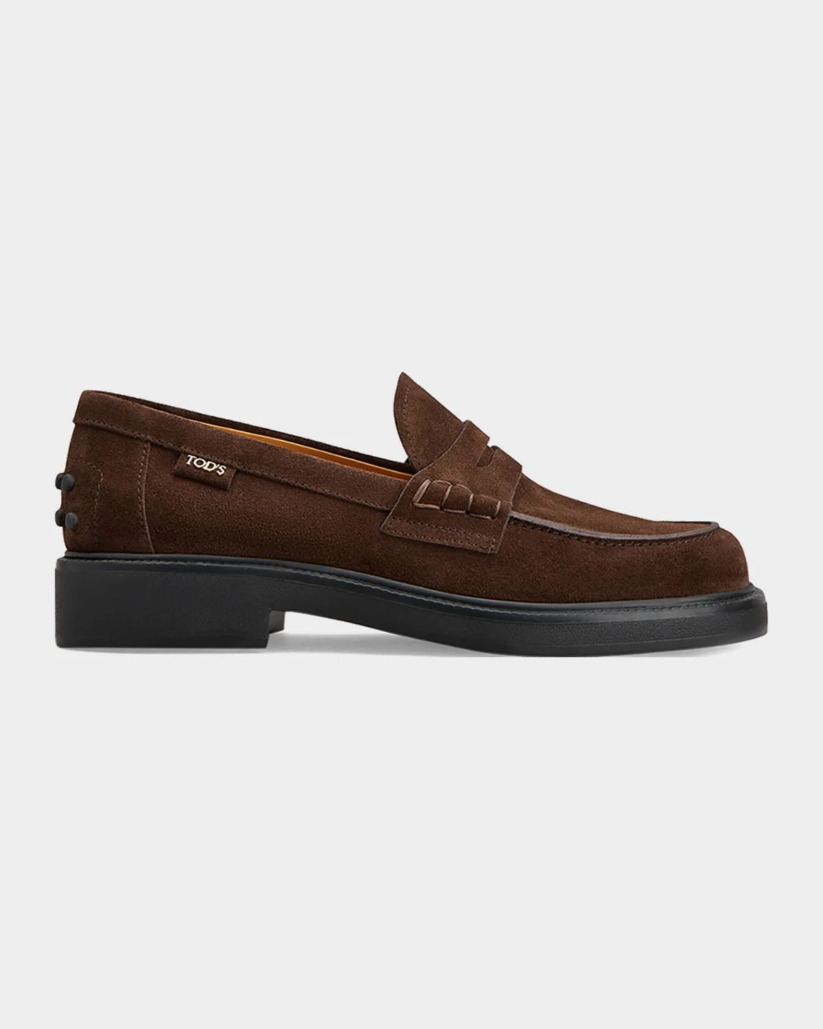 Men's Suede Mocassin Penny Loafers - 1