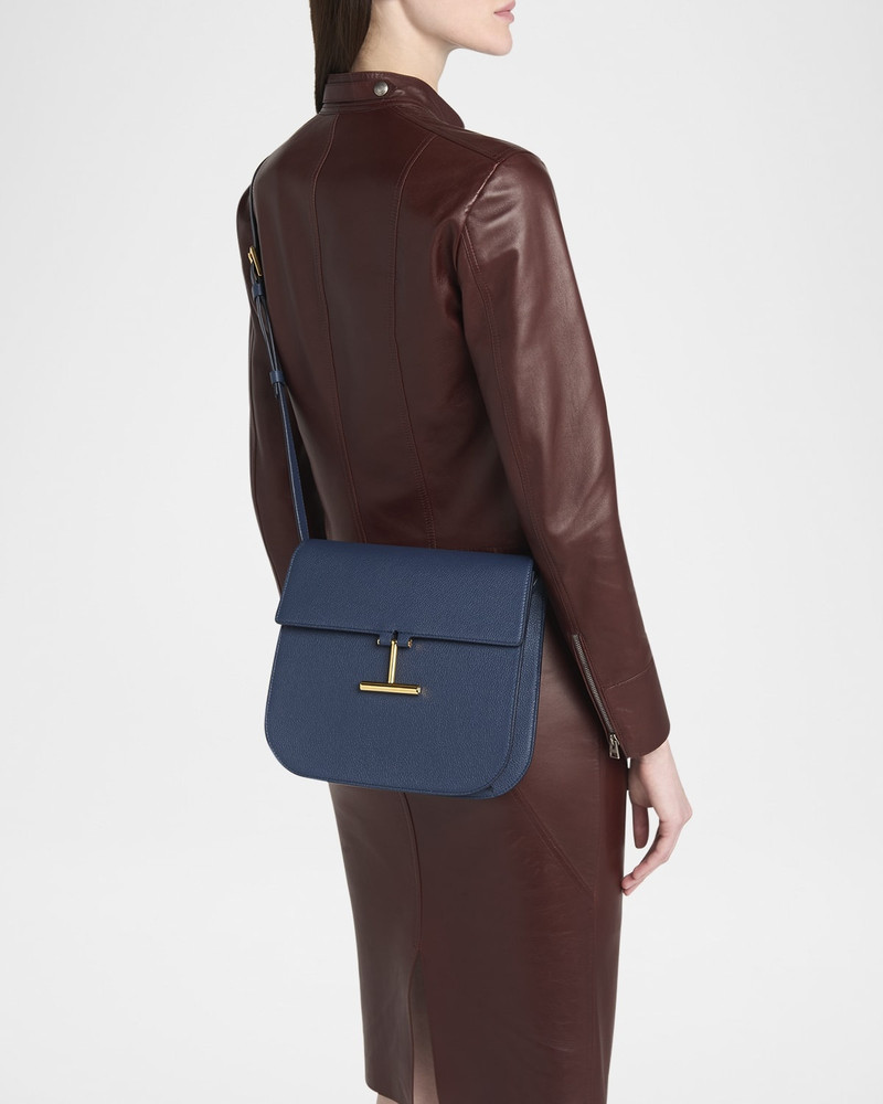 TOM FORD Tara Medium Crossbody in Grained Leather with Leather Strap outlook