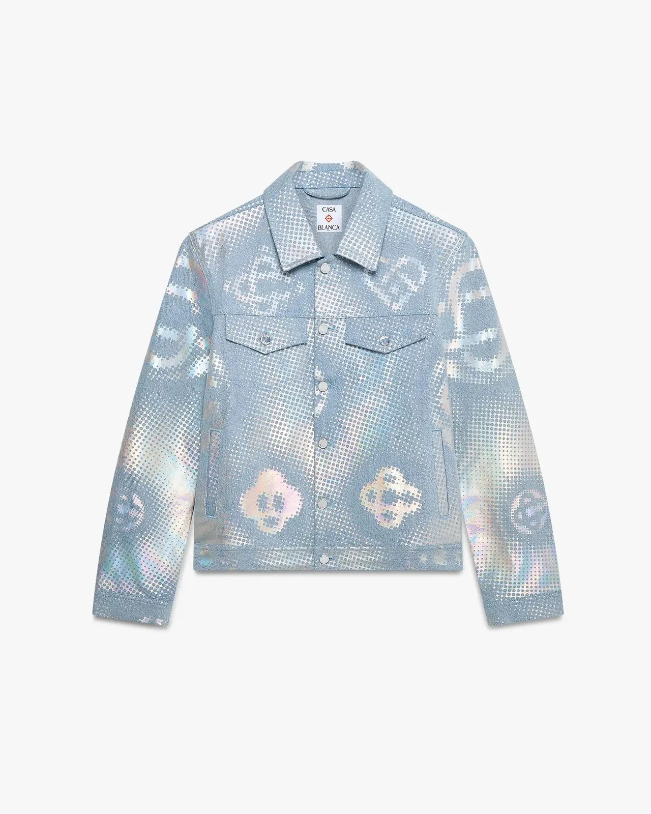 Pearlescent Monogram Denim Jacket | Casablanca Paris - 1