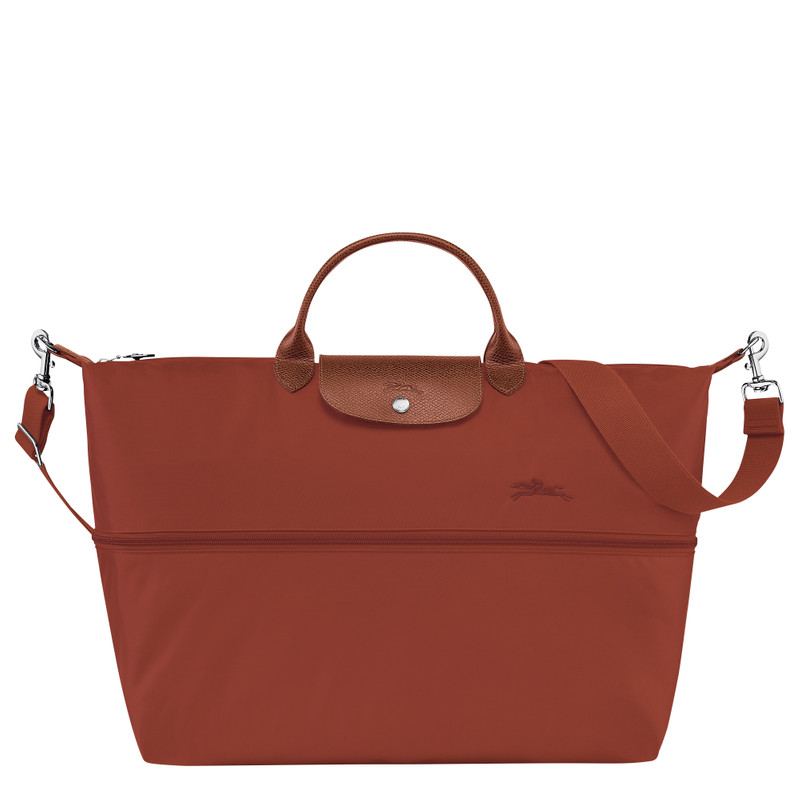 Le Pliage Green Travel bag expandable Chestnut - Recycled canvas 5