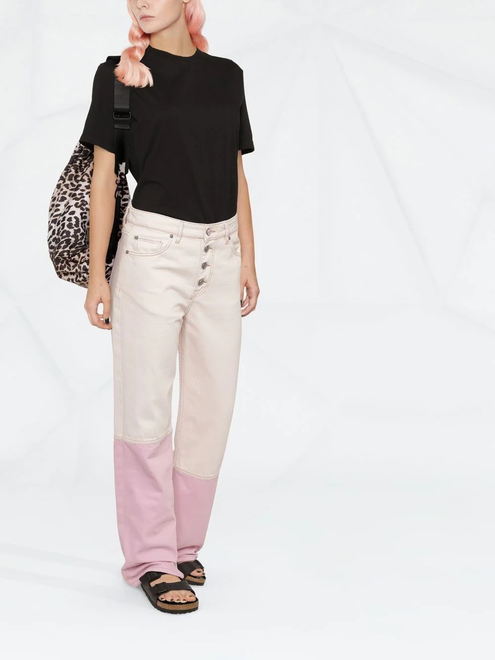 short-sleeved cotton T-shirt - 2