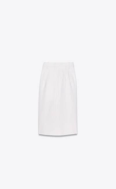 SAINT LAURENT tailored bermuda shorts in chainette striped wool outlook
