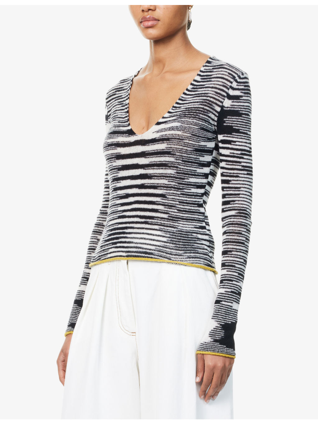 Wavy-Print Short-Sleeve Polo Shirt - 3