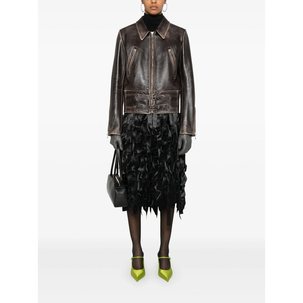 Prada Brown Jackets - Leather Jackets Women - 5