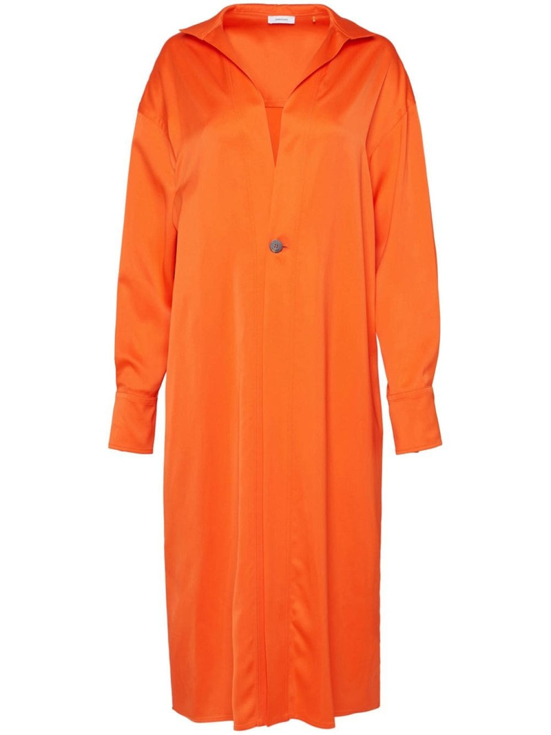 spread-collar button-fastening shirt 1
