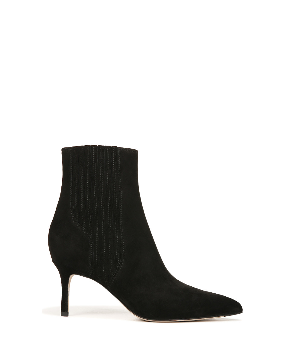 LISA SUEDE MID-HEEL BOOTIE - 6