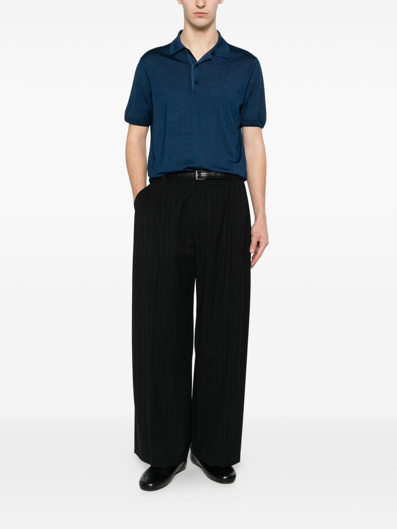 Canali button short-sleeve polo shirt outlook
