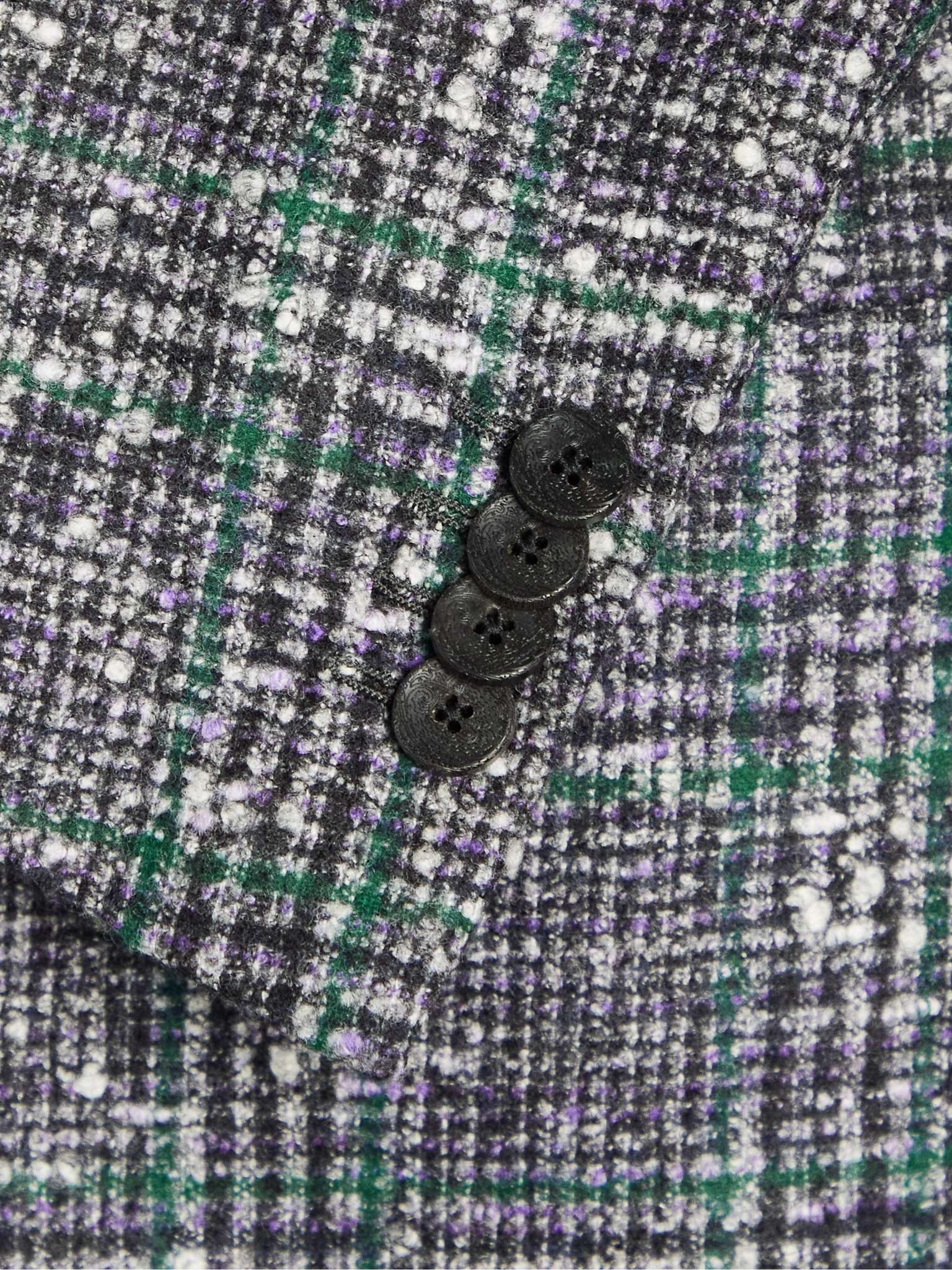 Prince of Wales Checked Wool-Blend Blazer - 5