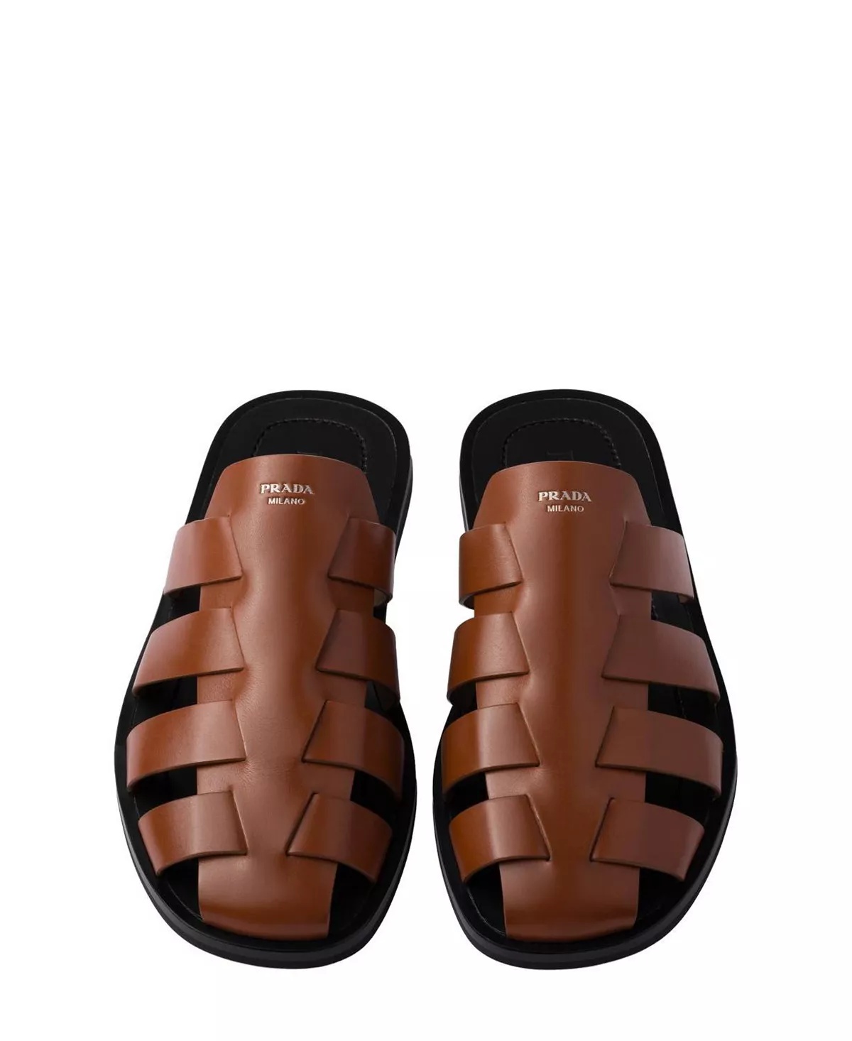 Men's Leather Fisherman Mules - 3