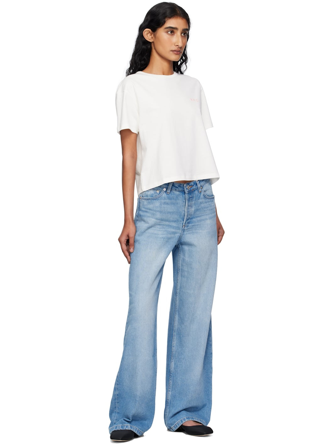 White Boxy Petit VPC T-shirt - 4