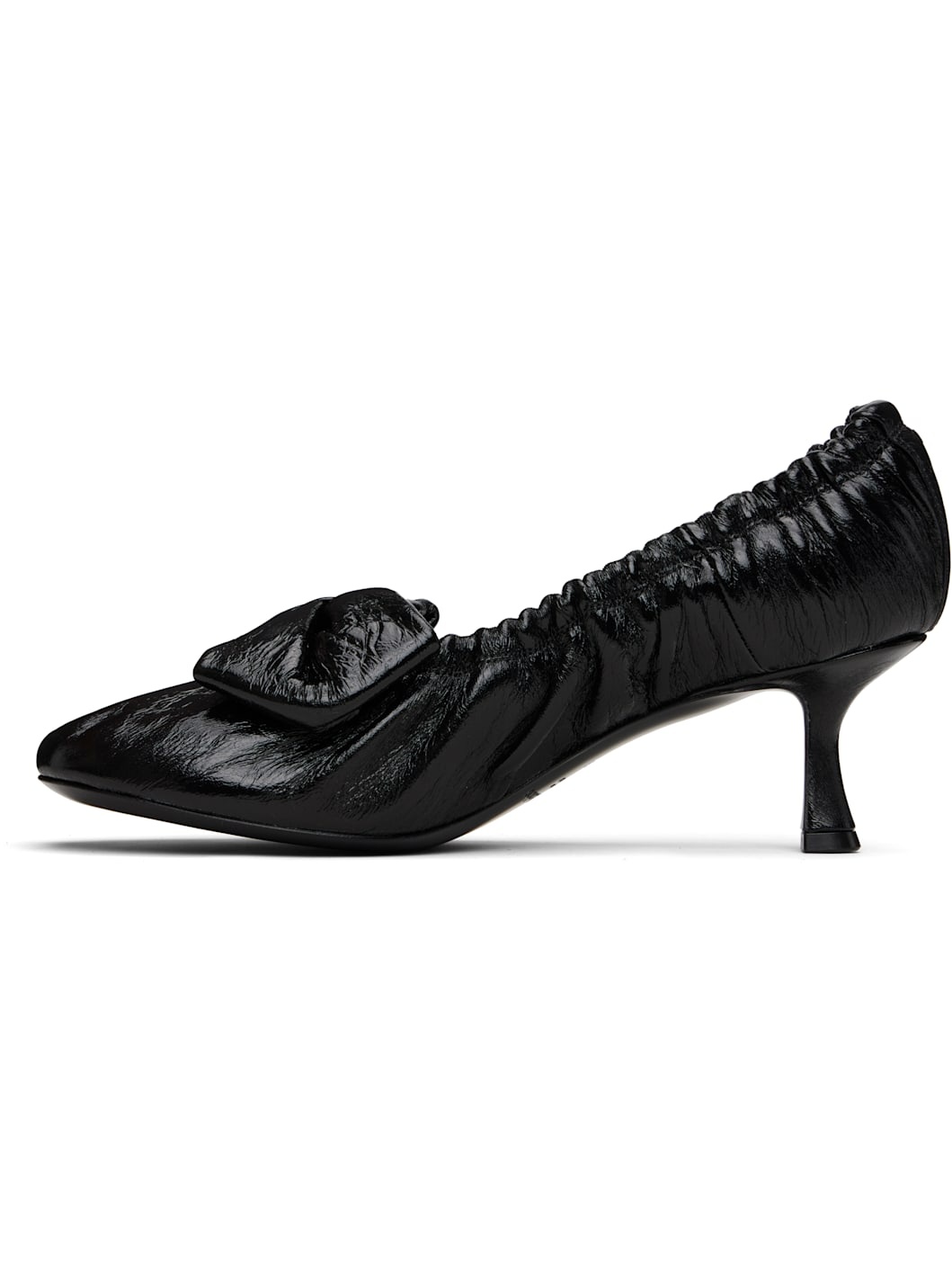 Black Leather Heels - 3