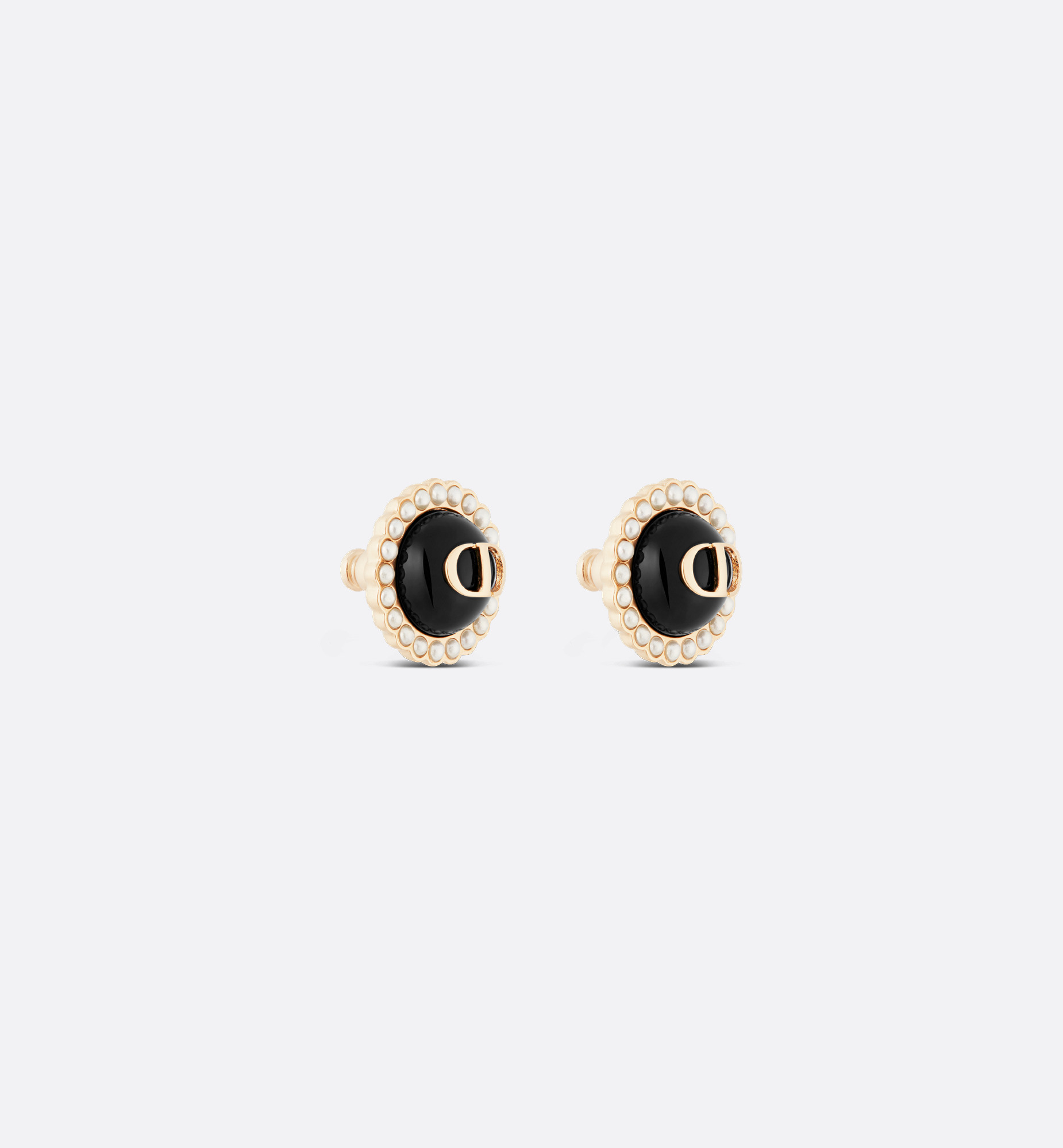 Petit CD Baroque Stud Earrings - 3