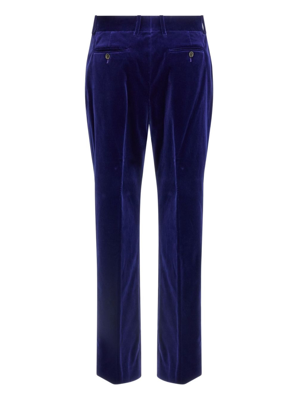 velvet pocket trousers - 2