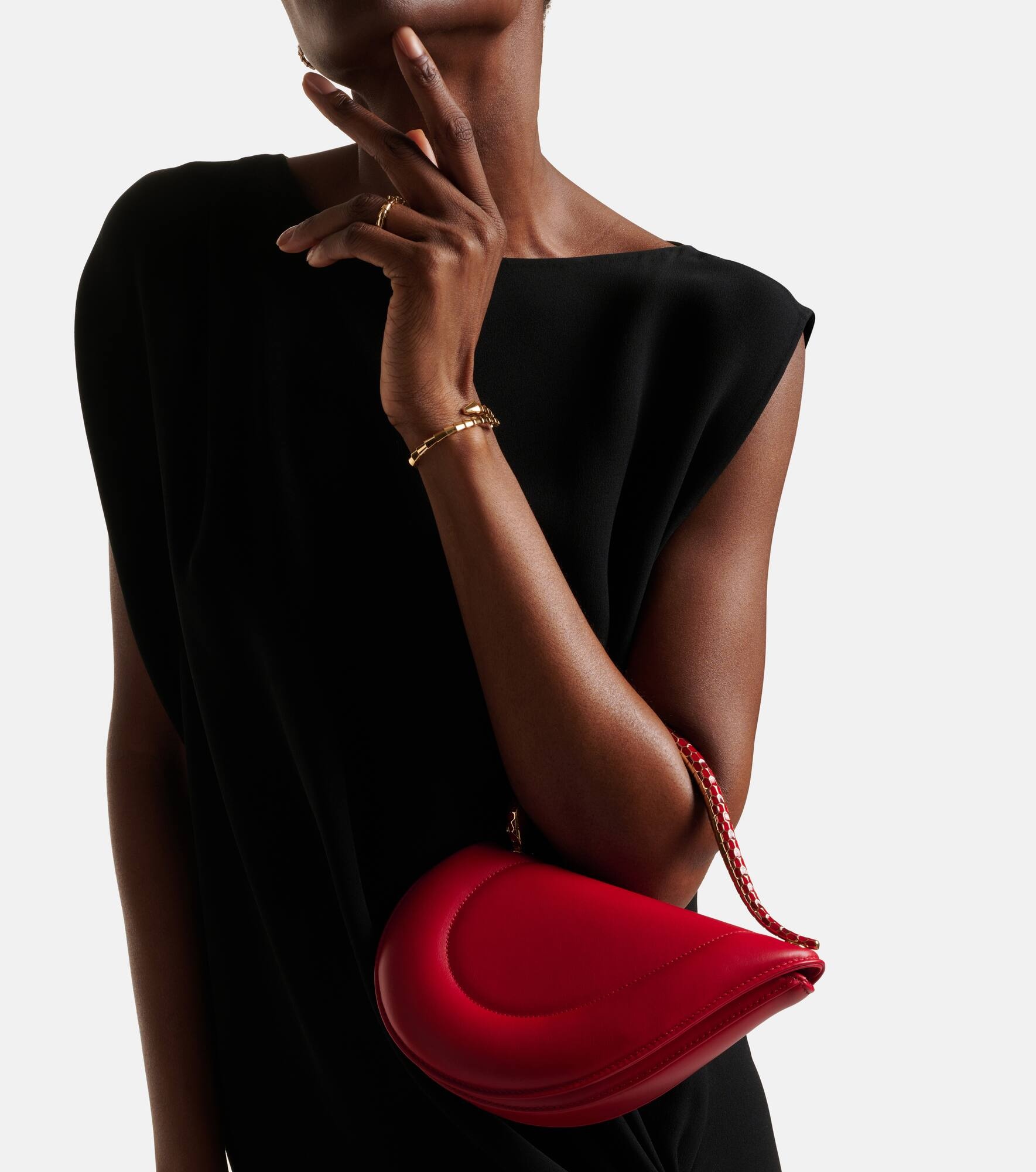 Serpenti Cuore 1968 leather shoulder bag - 7