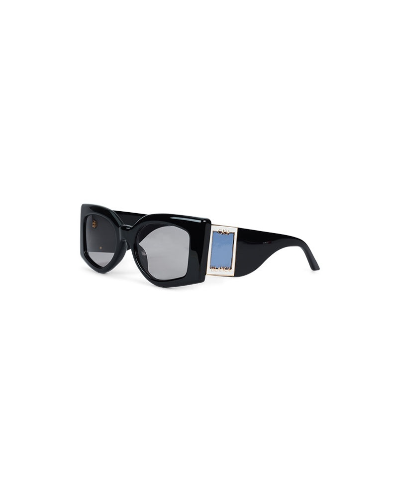 Black & Baby Blue The Magazine Sunglasses - 1