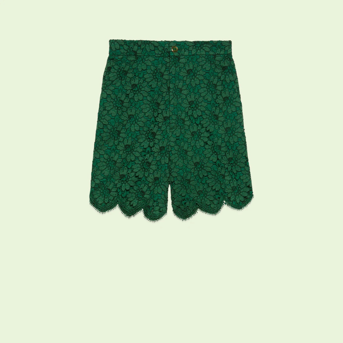 Floral lace shorts - 1