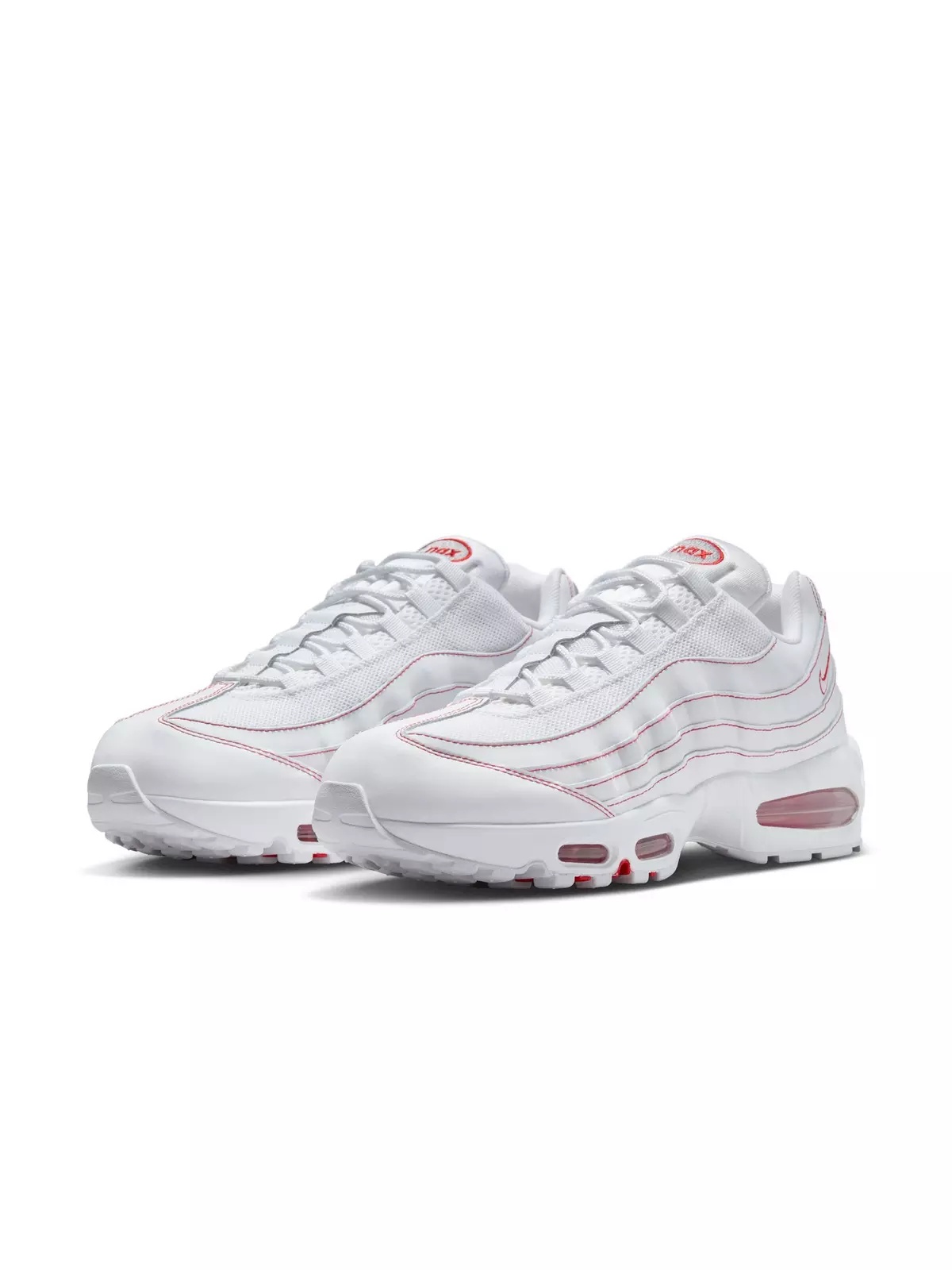 Air Max 95 OG "White/University Red/Wolf Grey" Men's Shoe - 5