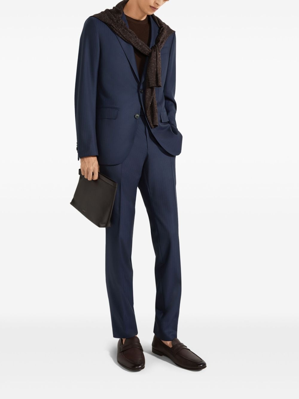 wool single-breasted suit - 2