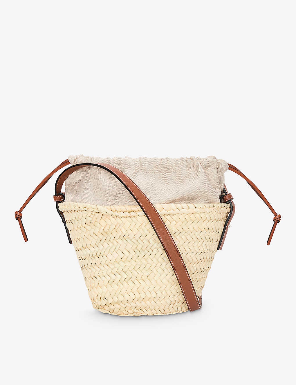 Pochette Raffia And Leather Tote Bag in Multicoloured - Loewe