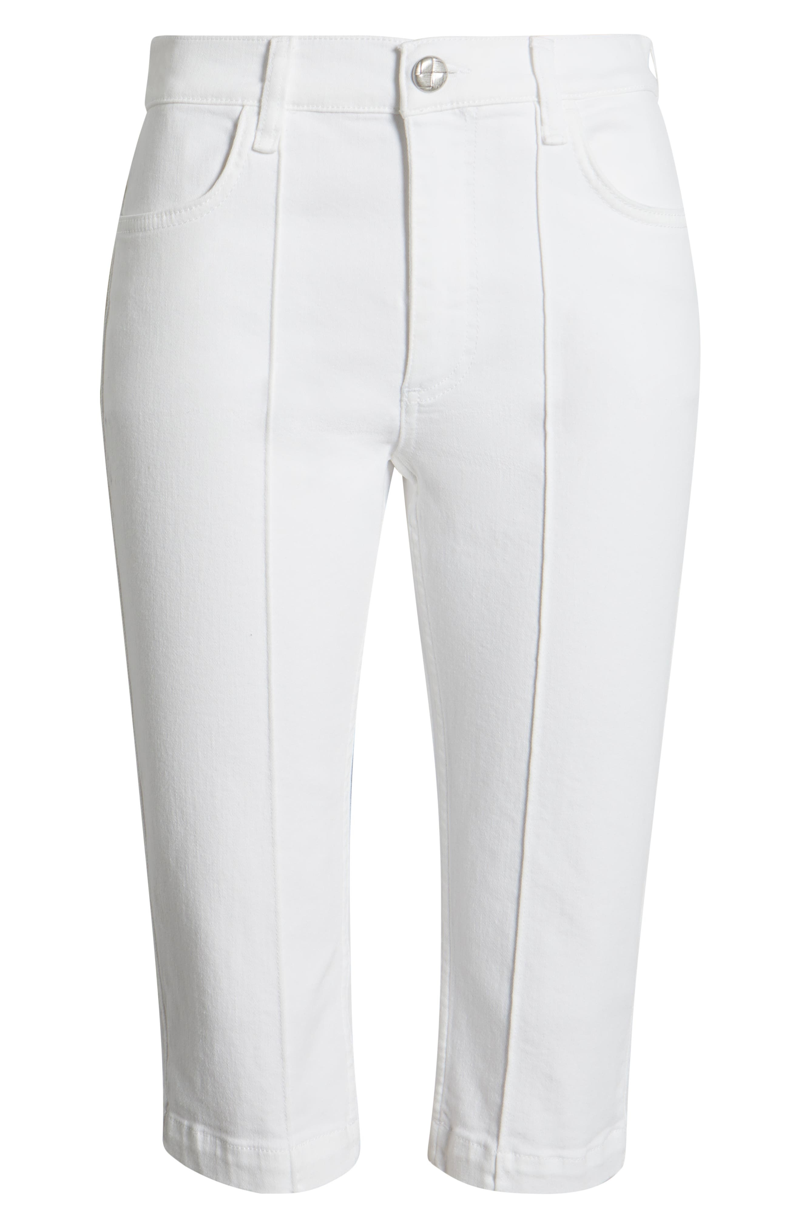 rag & bone Flexi Kit Mid Rise Capri Jeans in White at Nordstrom - 5