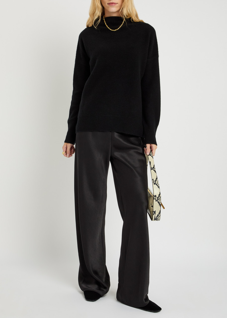 Vince Fluid Satin Bias Trousers - 4