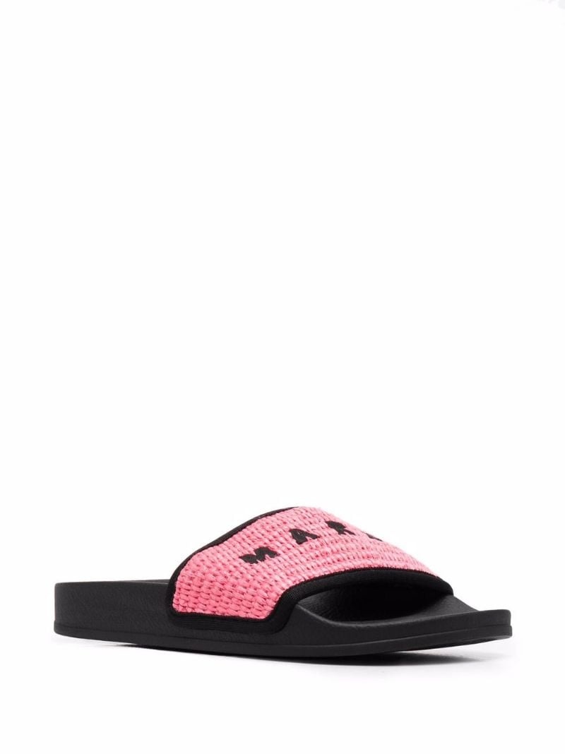 embroidered-logo slides - 2
