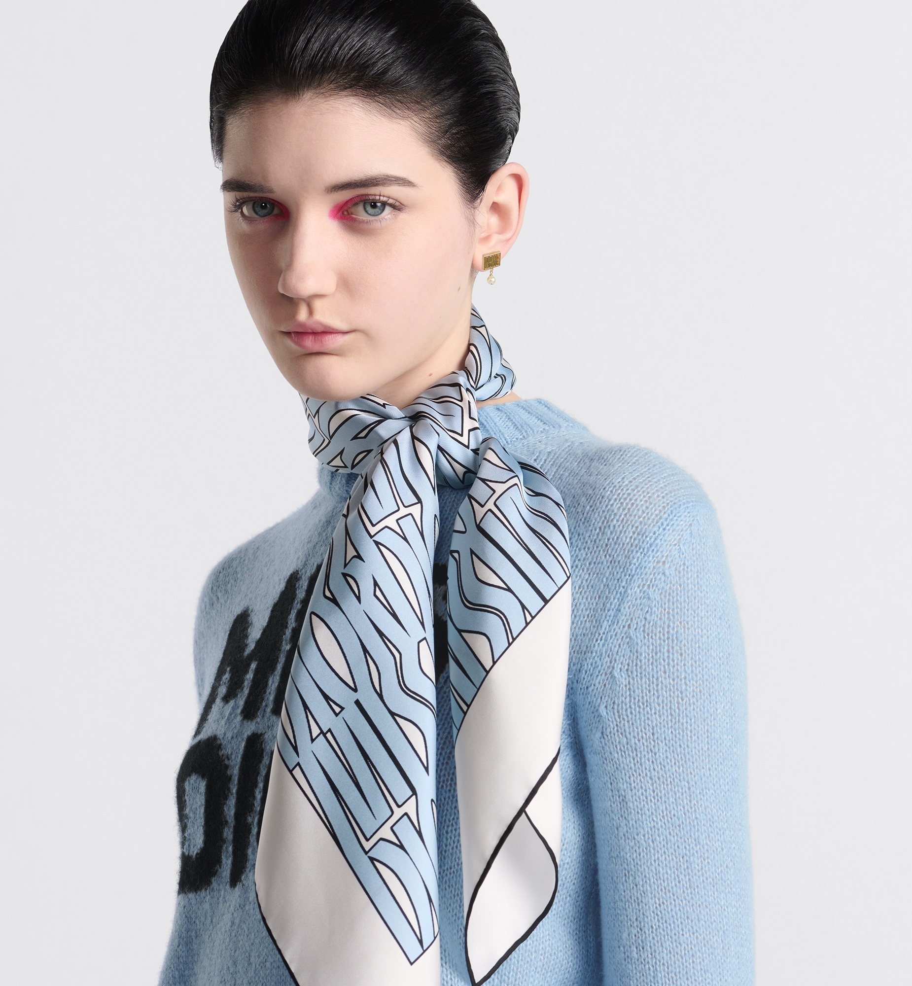 Miss Dior Allover 90 Square Scarf - 2