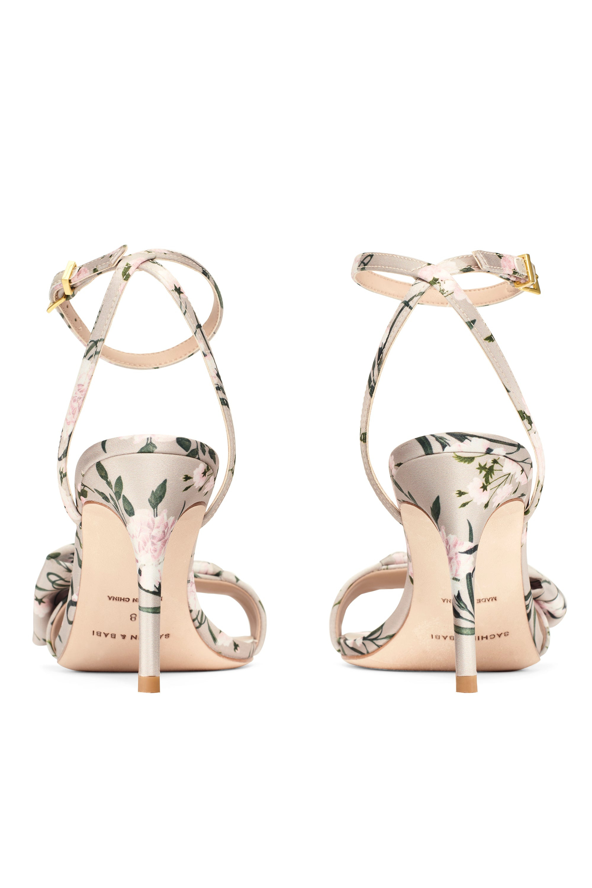 CHELSEA OBI-BOW OPEN TOE - PEWTER ENGLISH ROSE - 4
